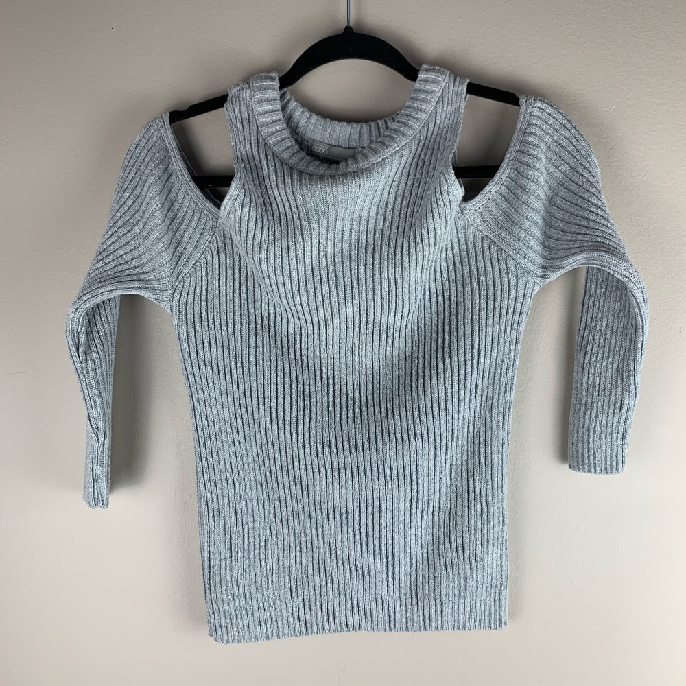 ASOS Light Gray Ribbed Sweater - Picture 2 of 7